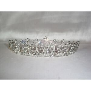 Rhinestone crown tiara, bridal tiara, prom birthday crown princess wedding tiara